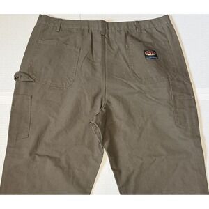 RASCO FR - Men's Flame Resistant Green Duck Canvas Carpenter Pants - Size 44x32